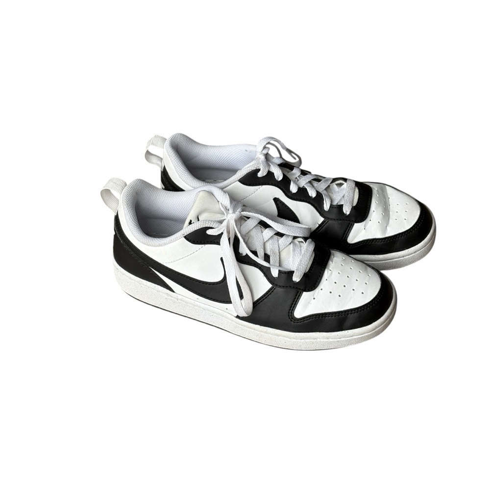 Nike Big Kids Court Borough Low Recraft Shoes DV5456-131 Black White Youth 5.5